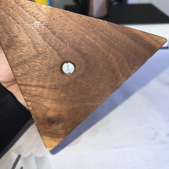 P-47 Thunderbolt Wood Base Pewter Steel Artillery Shell‎ Desktop Model - Picture 6 of 7